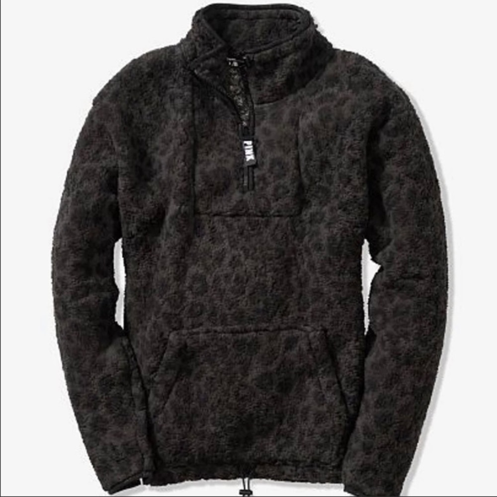 Victoria Secret VS Pink Sherpa Leopard LARGE
